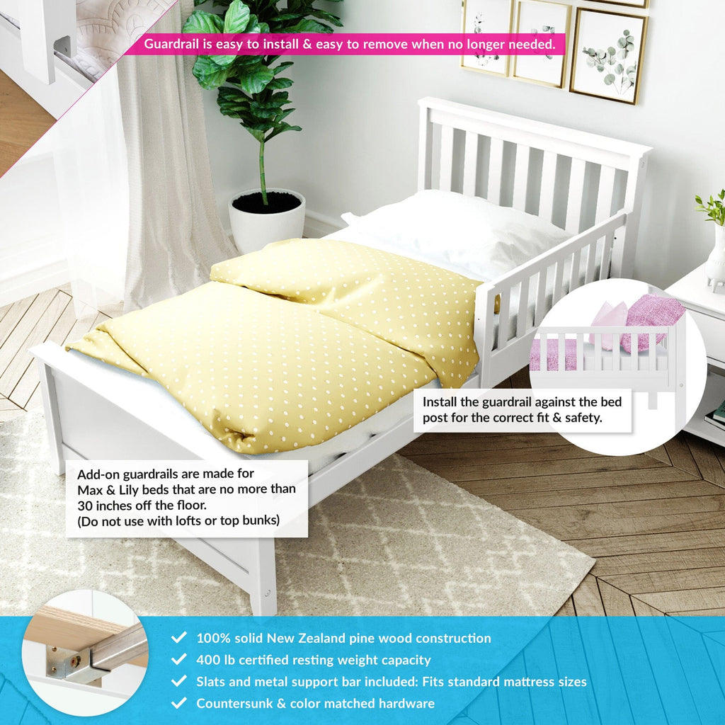 Twin Bed with Guard Rails