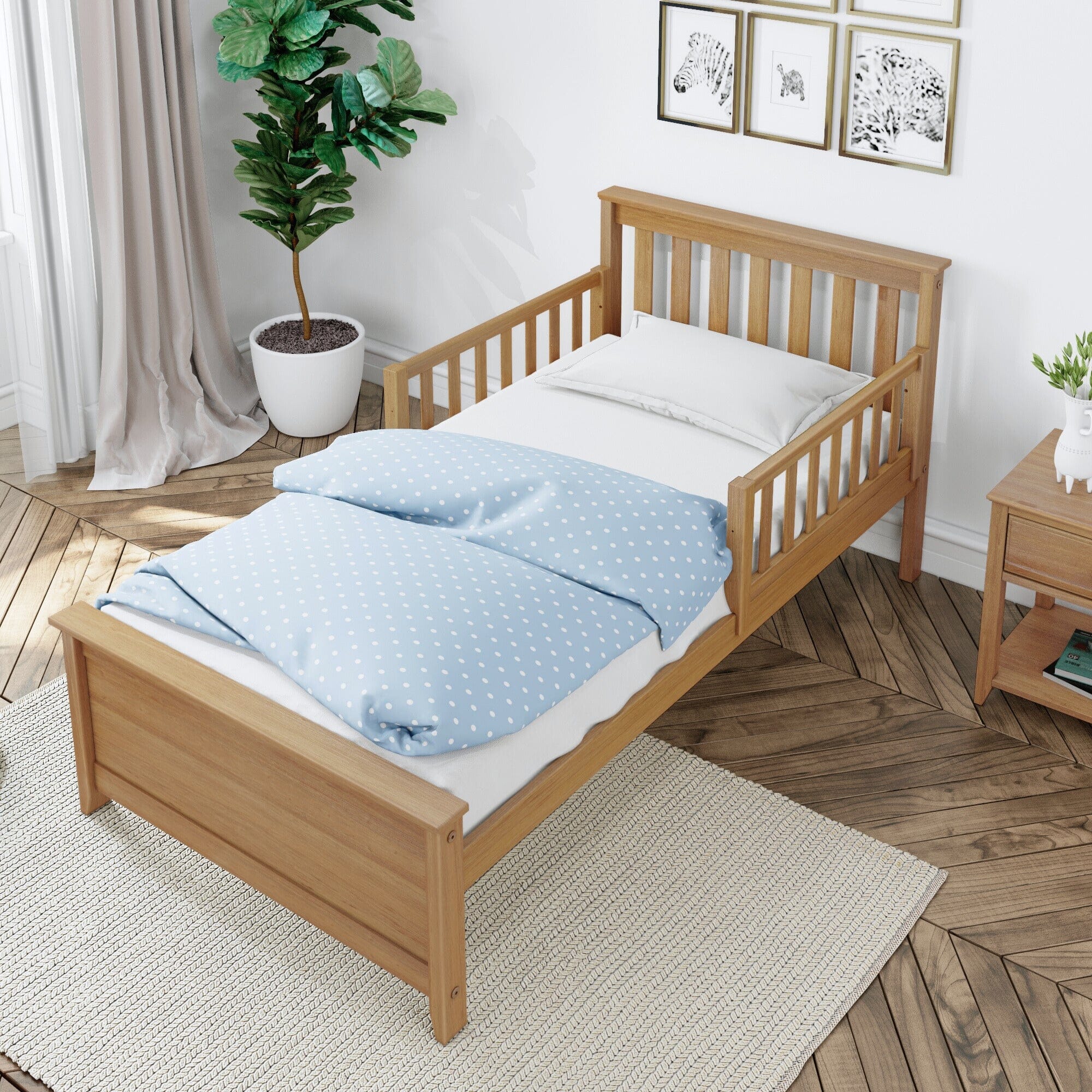 Twin Bed with Guard Rails