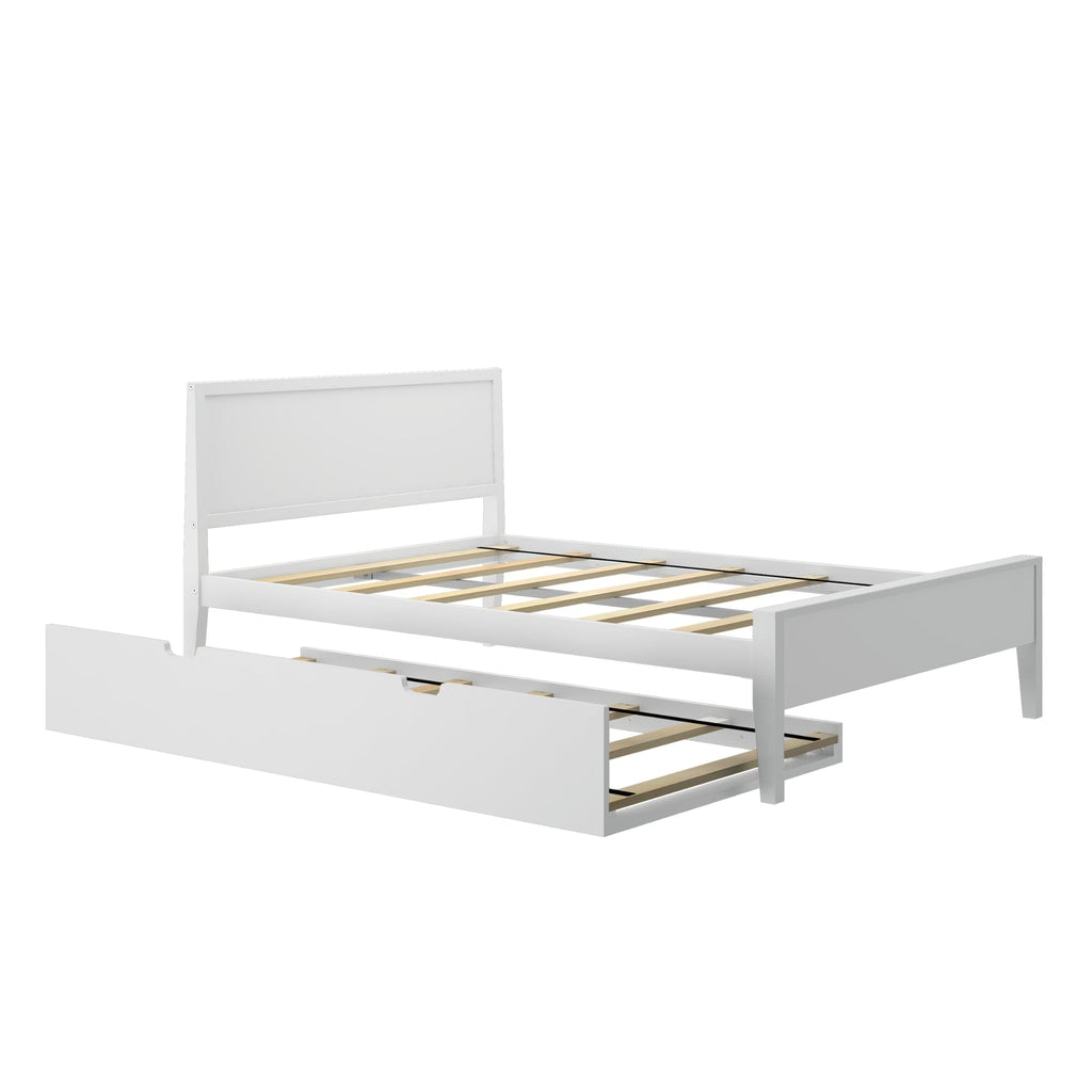 Full Panel Bed With Trundle