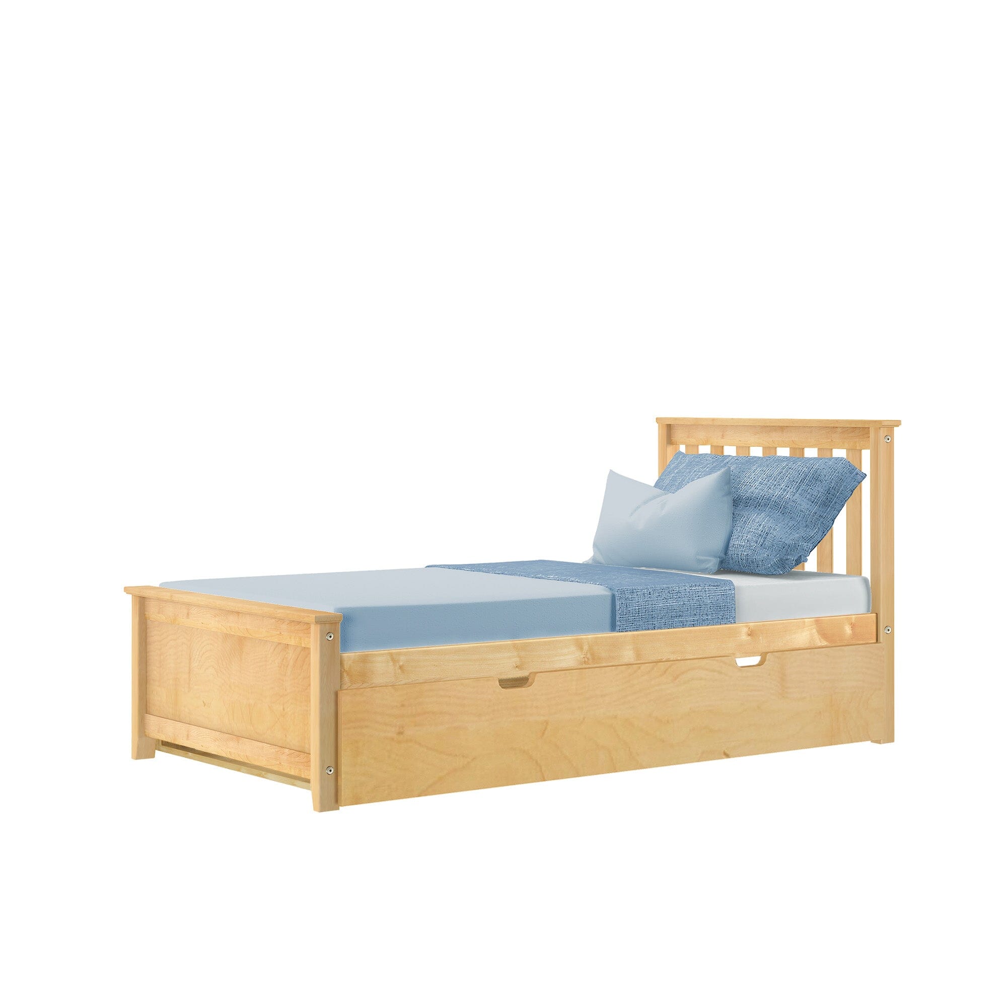 Twin Slatted Bed With Trundle
