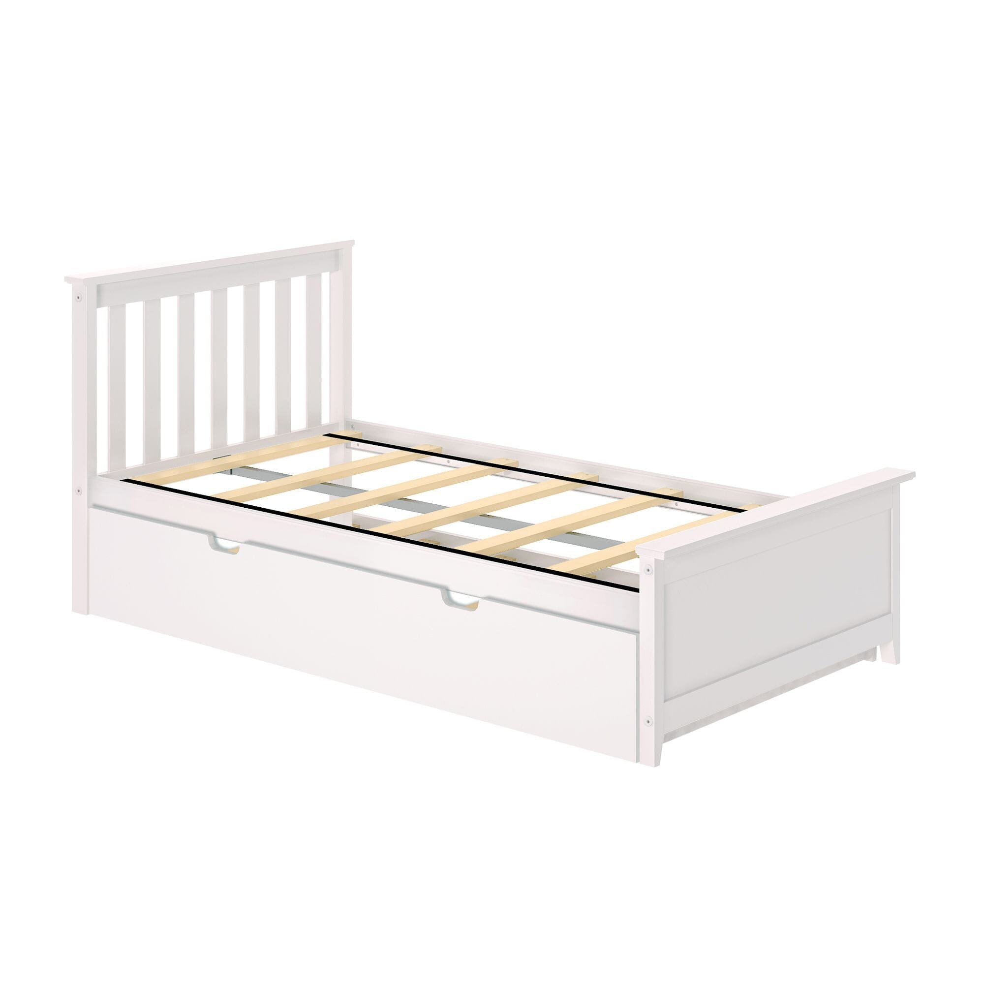 Twin Slatted Bed With Trundle