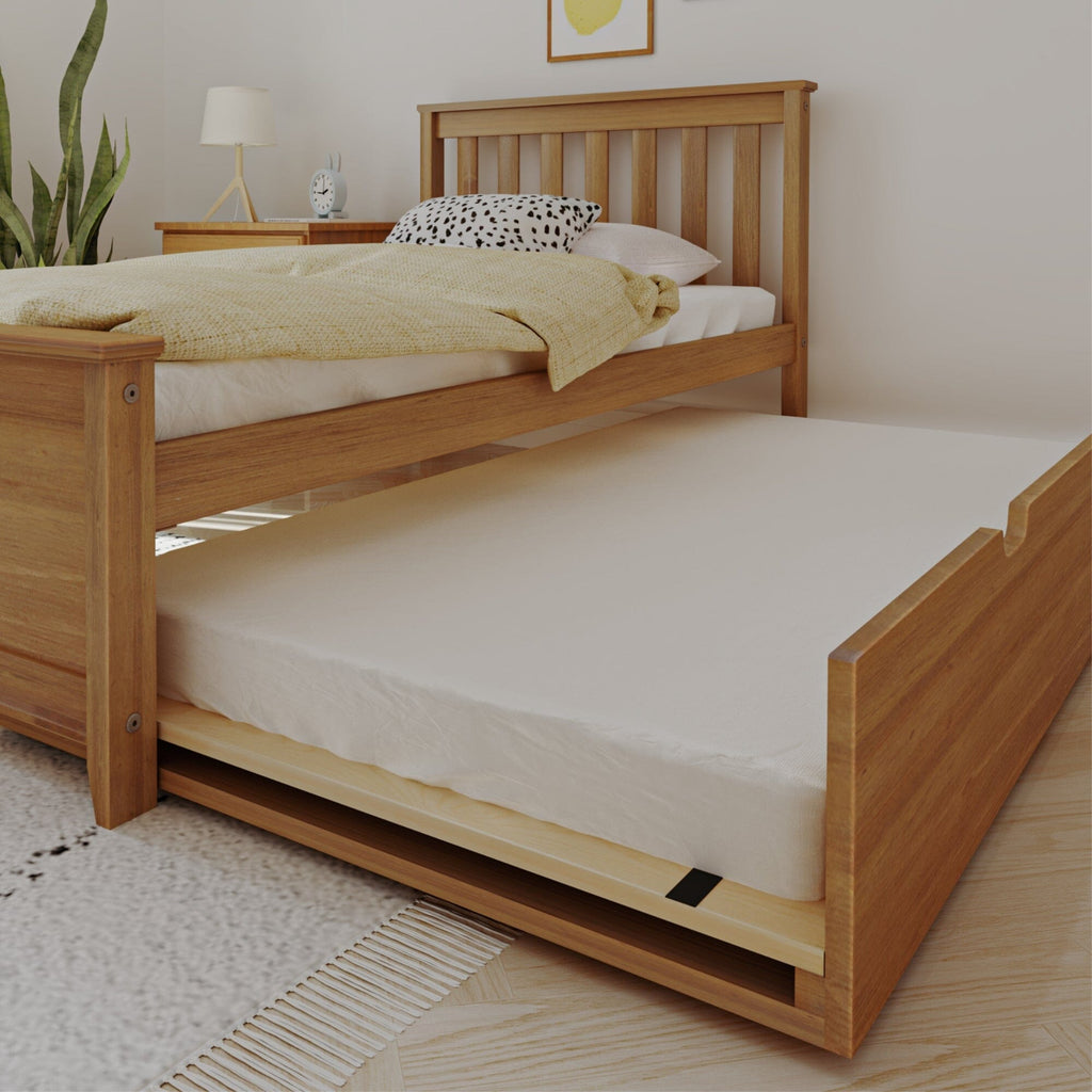 Twin Slatted Bed With Trundle