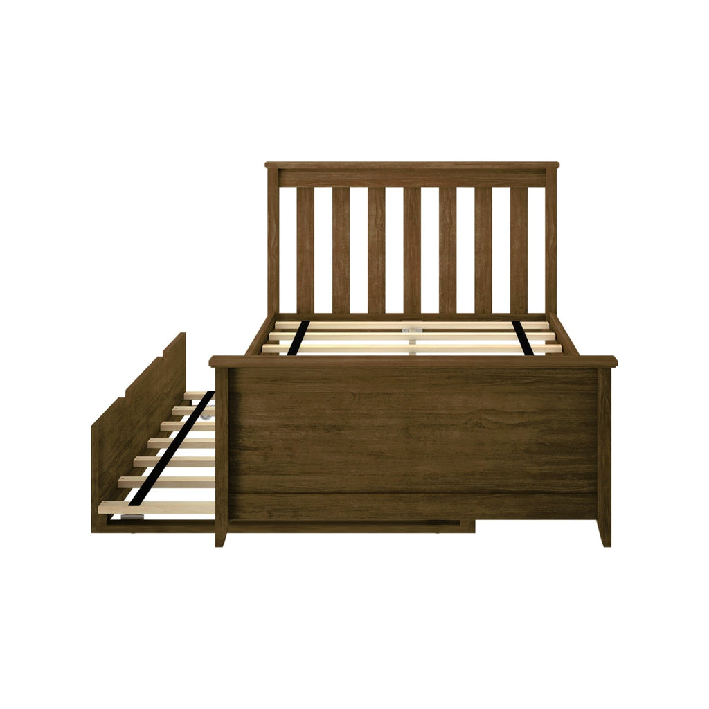 Twin Slatted Bed With Trundle