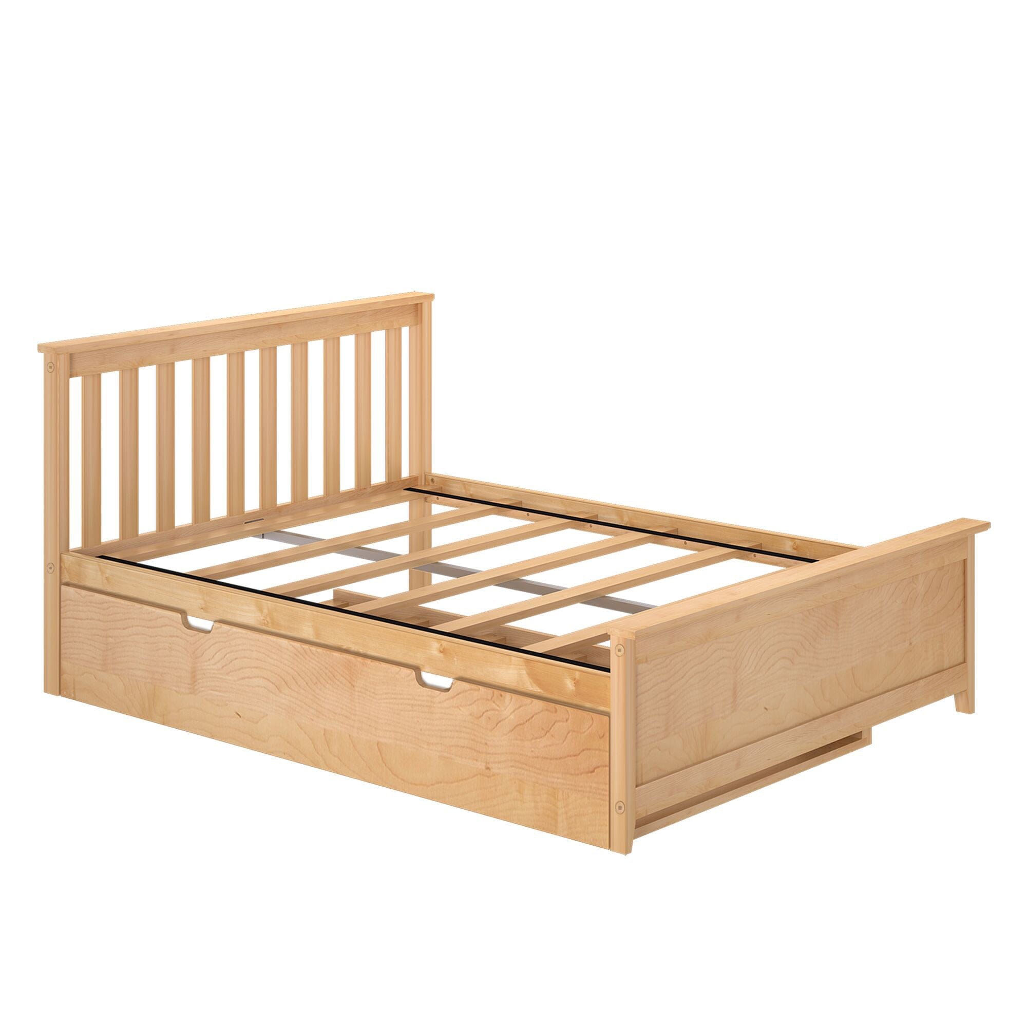 Full Slatted Bed With Trundle