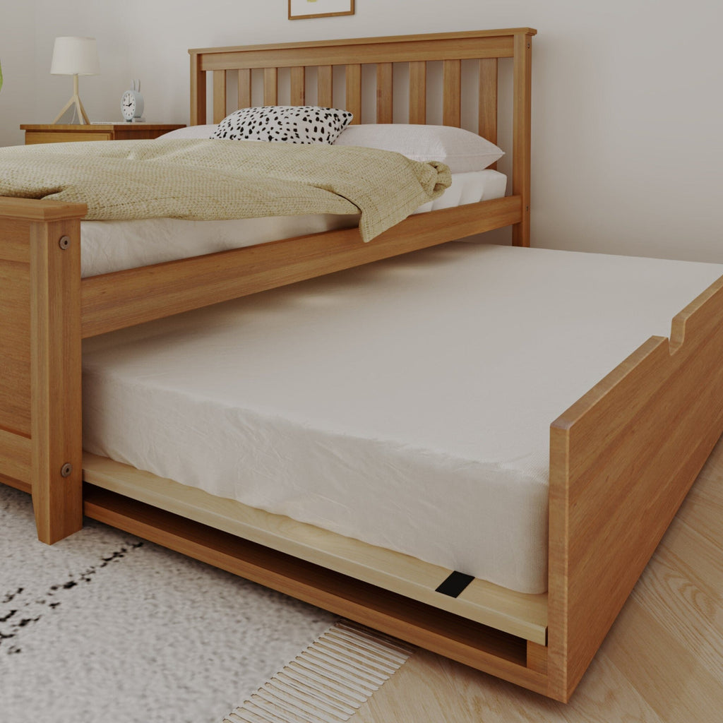 Full Slatted Bed With Trundle