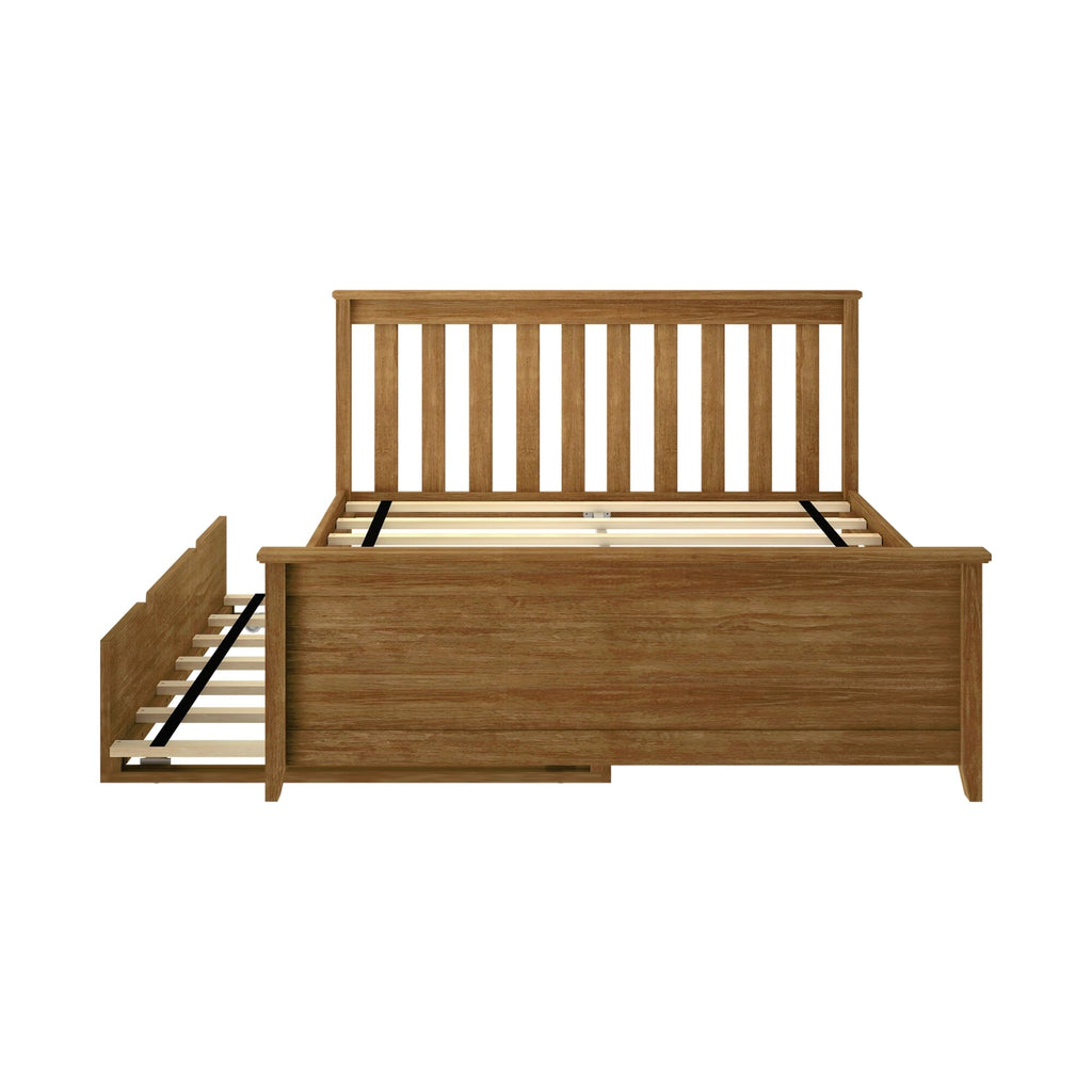 Full Slatted Bed With Trundle