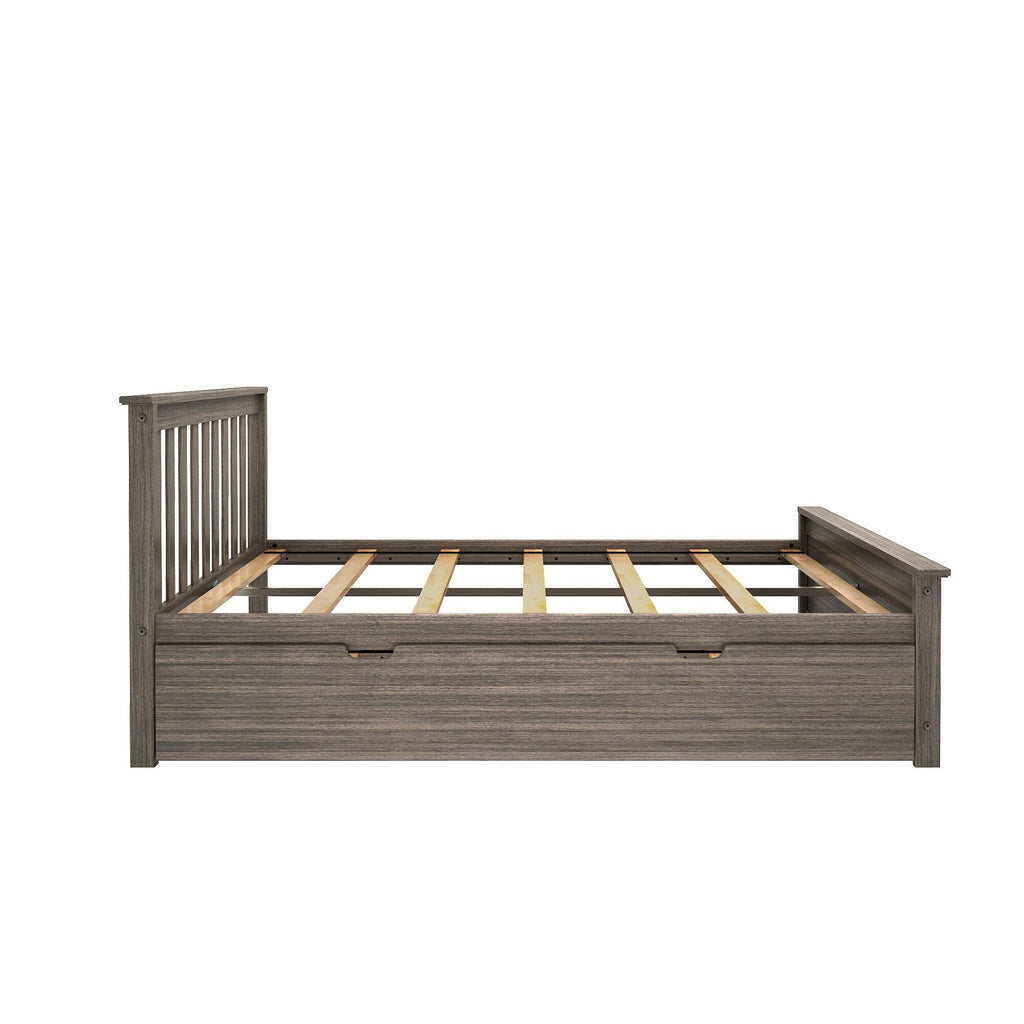 Full Slatted Bed With Trundle