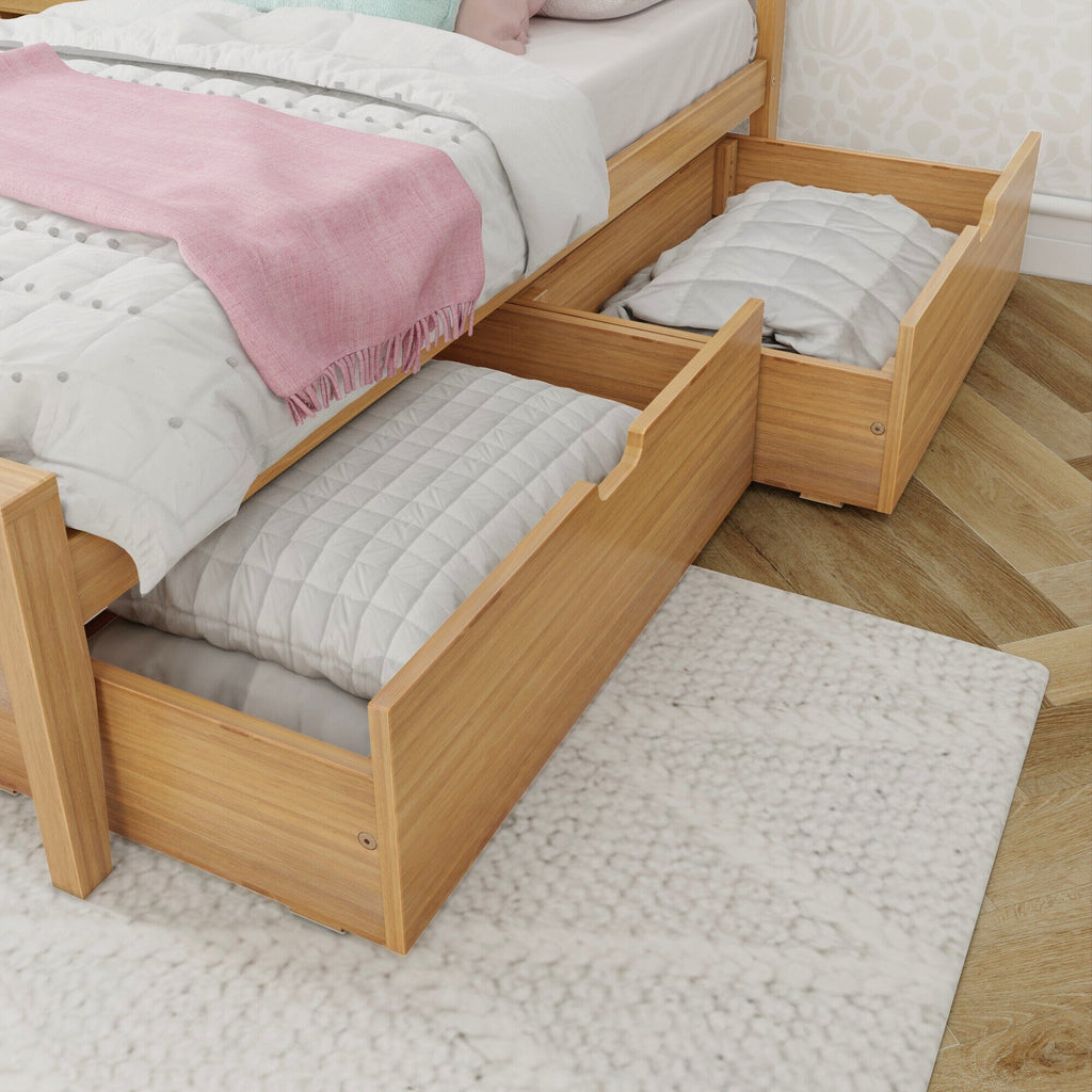 Twin Panel Bed With Storage Drawers