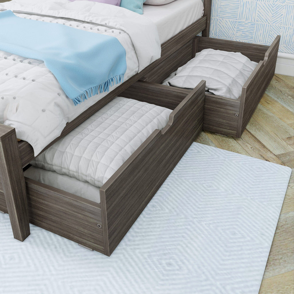 Twin Panel Bed With Storage Drawers