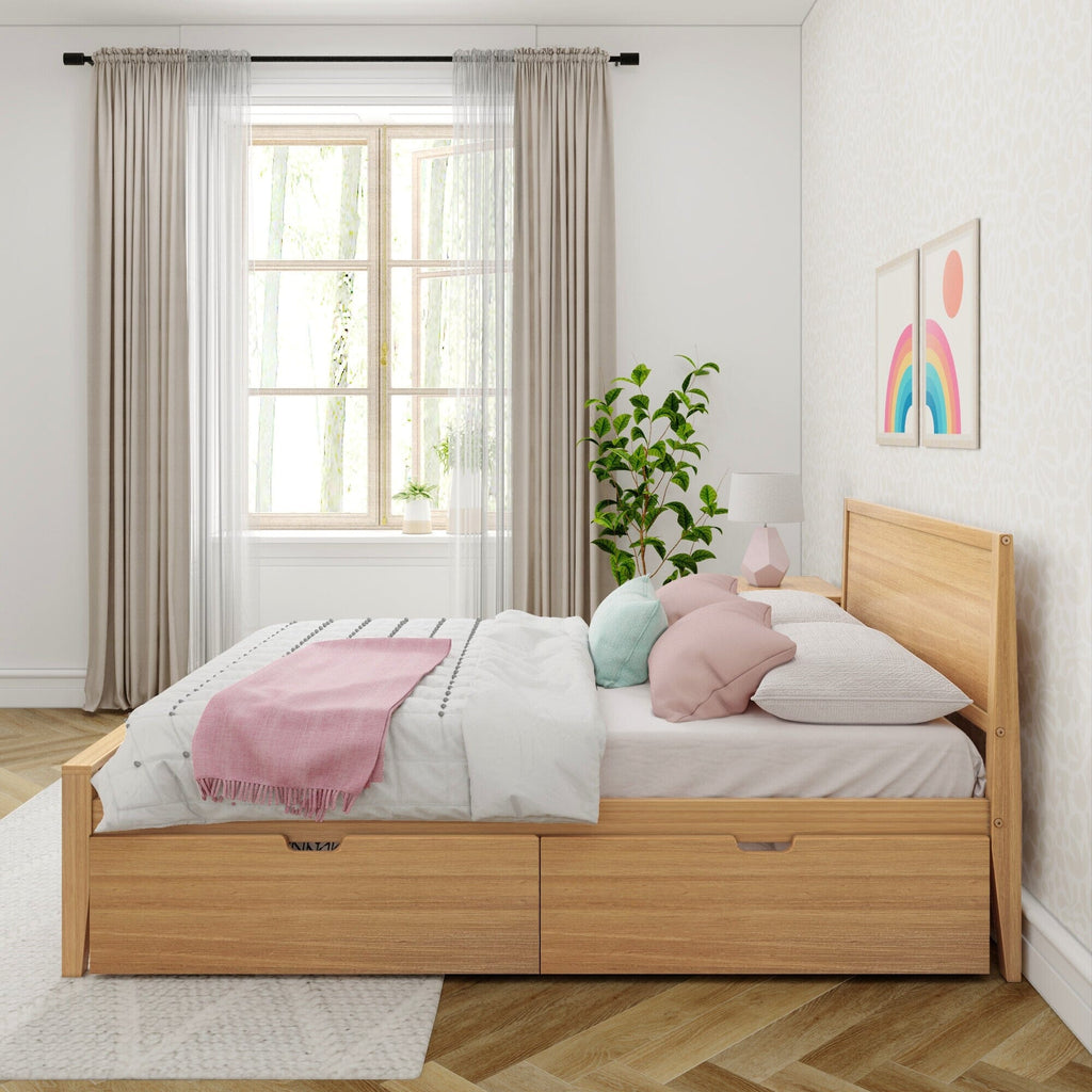 Full Panel Bed With Storage Drawers