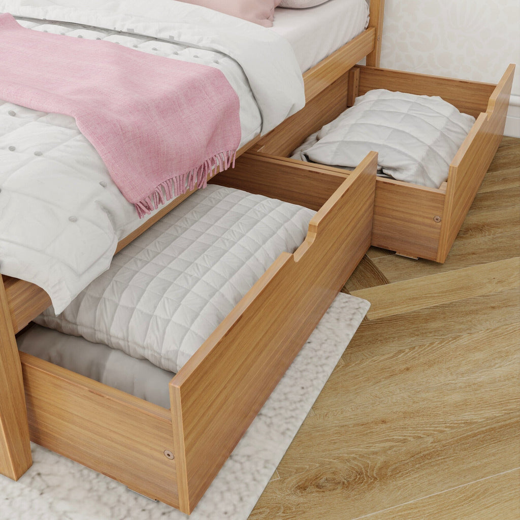 Full Panel Bed With Storage Drawers