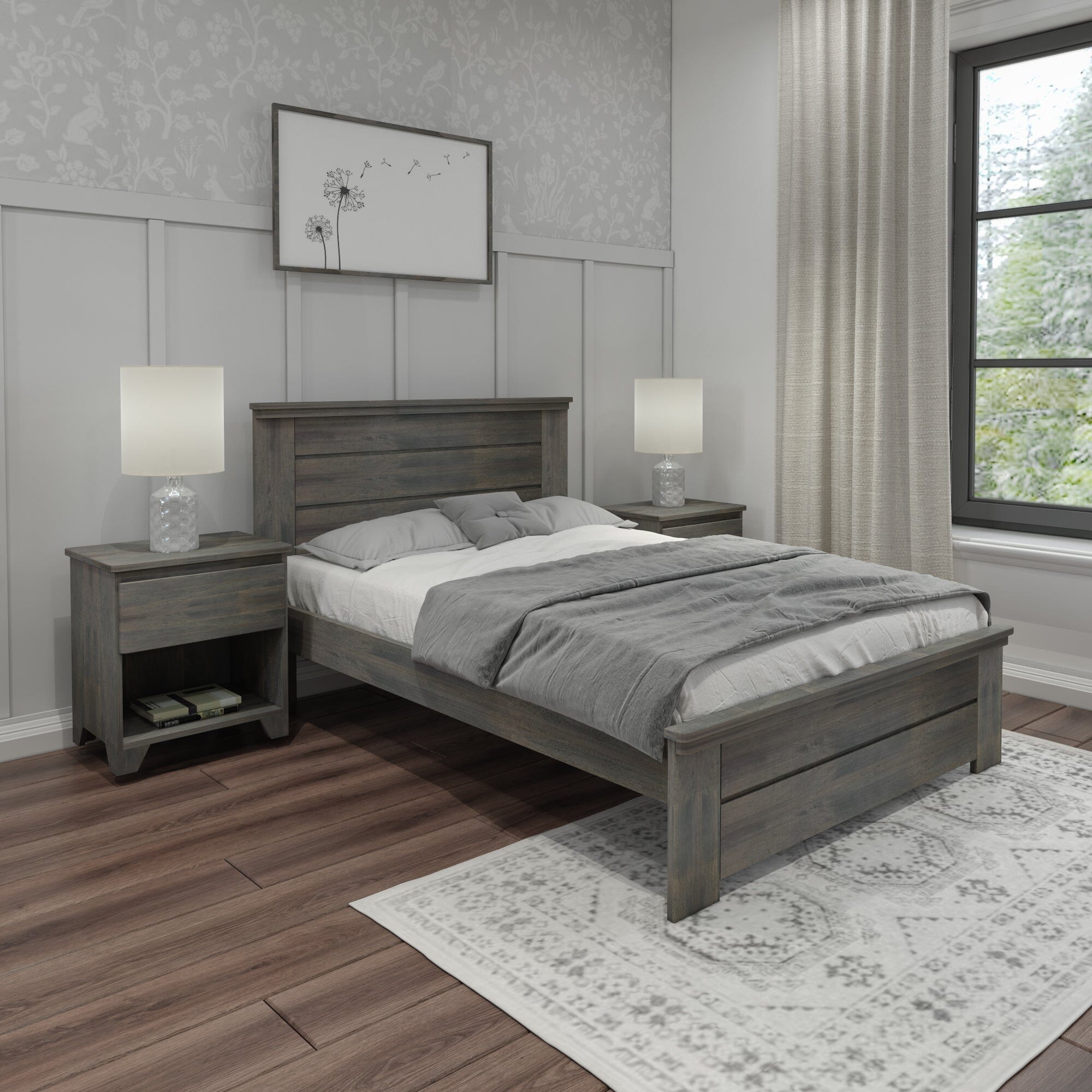 Modern Farmhouse Full Panel Bed