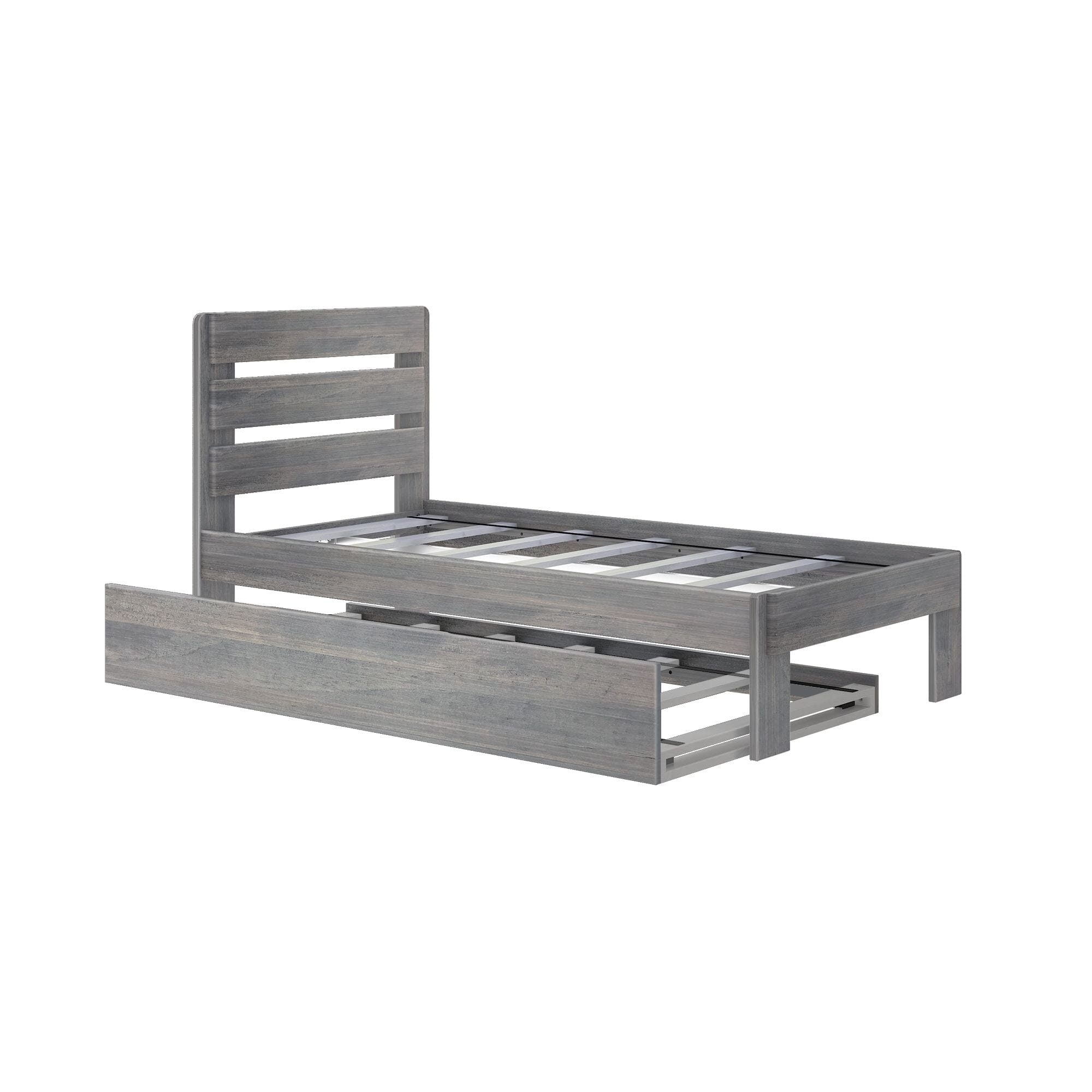 Modern Farmhouse Twin Plank Bed With Trundle