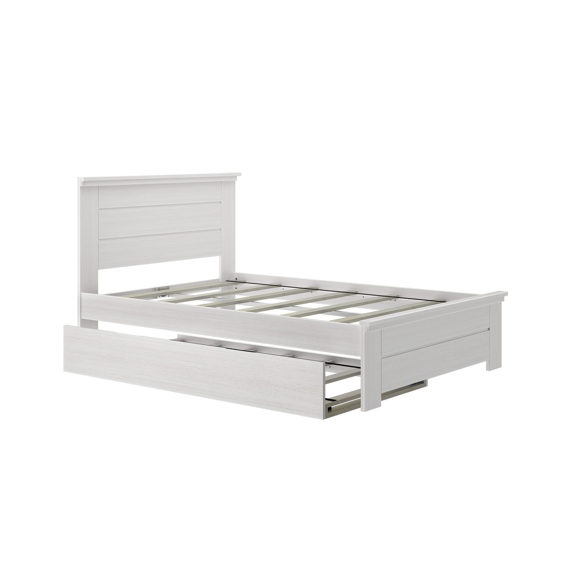 Modern Farmhouse Full Panel Bed With Trundle
