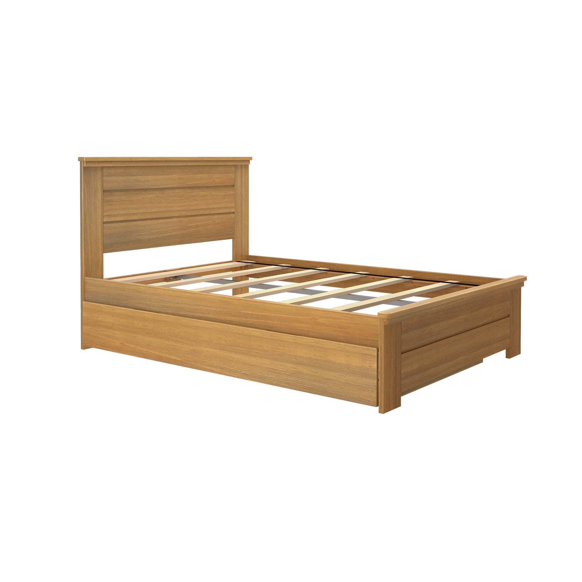 Modern Farmhouse Full Panel Bed With Trundle