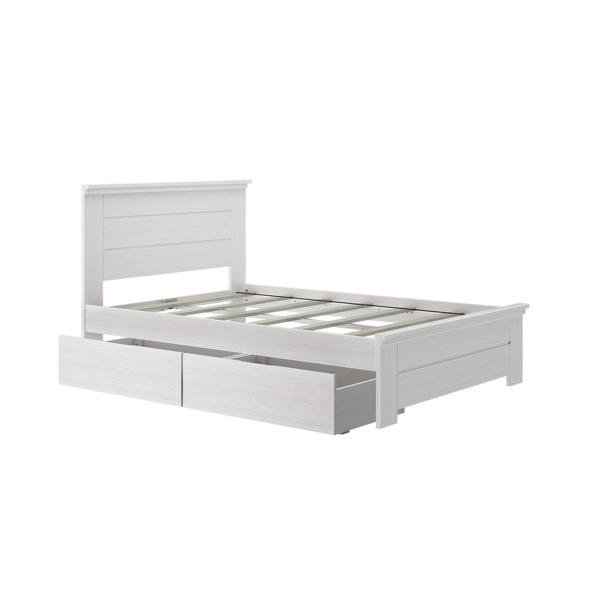 Modern Farmhouse Full Panel Bed With Storage Drawers