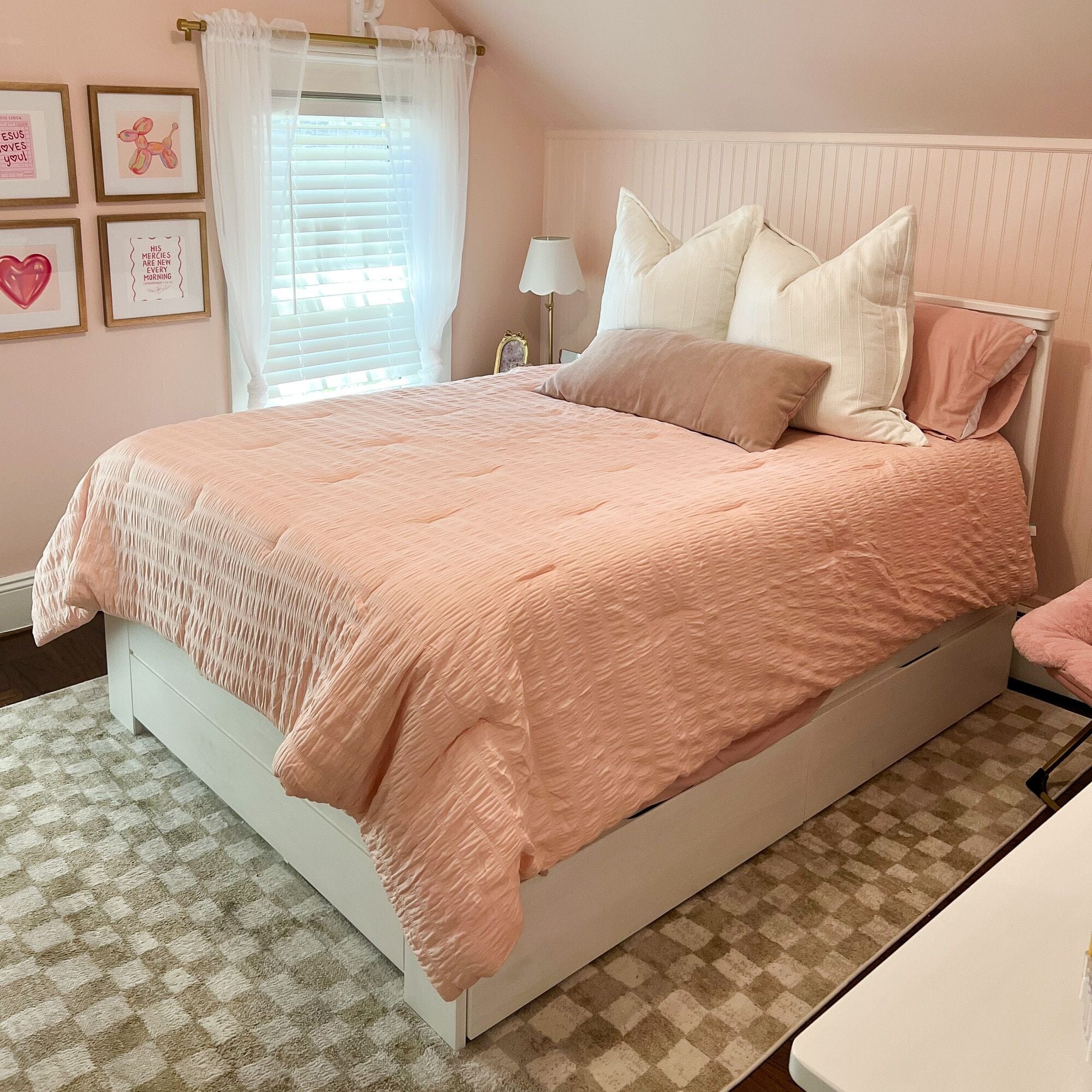 Modern Farmhouse Full Panel Bed With Storage Drawers