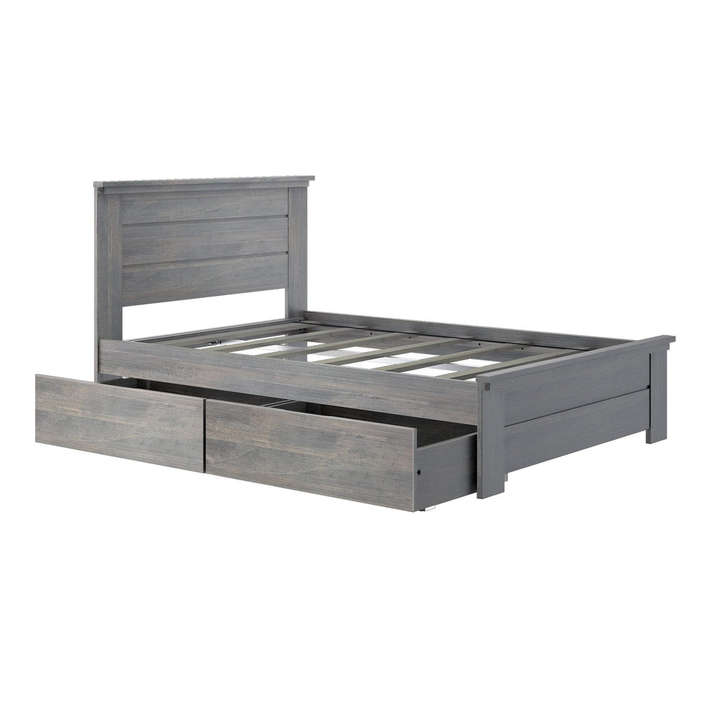 Modern Farmhouse Full Panel Bed With Storage Drawers